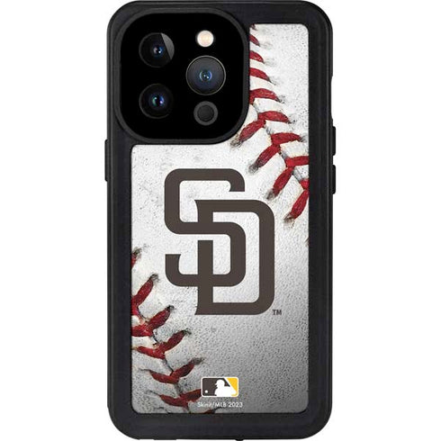 MLB San Diego Padres Game Ball iPhone 14 Pro Waterproof Case