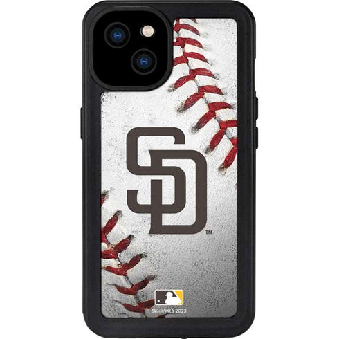 MLB San Diego Padres Game Ball iPhone 15 Plus Waterproof Case