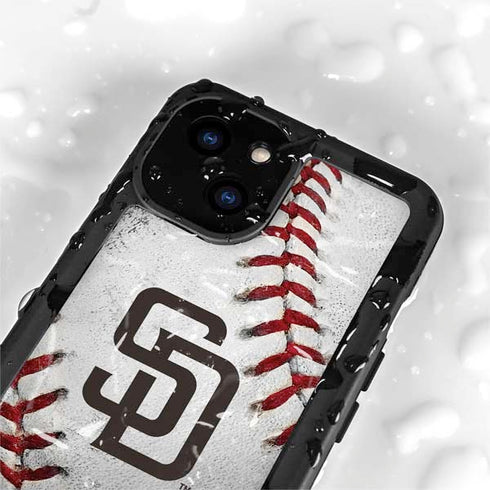 MLB San Diego Padres Game Ball iPhone 15 Waterproof Case