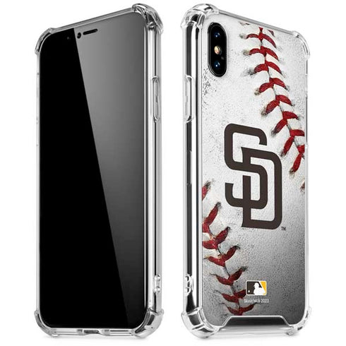 MLB San Diego Padres Game Ball iPhone XS Max Clear Case
