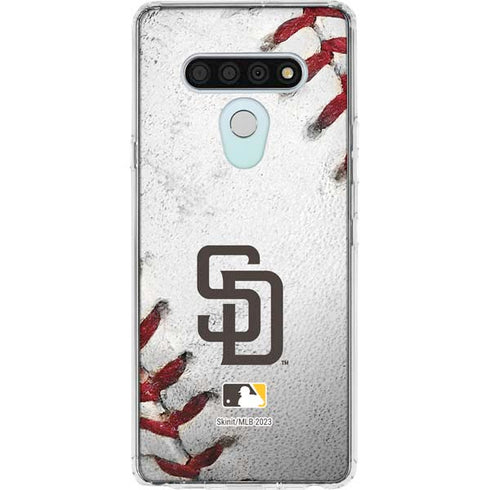 MLB San Diego Padres Game Ball LG Stylo 6 Clear Case