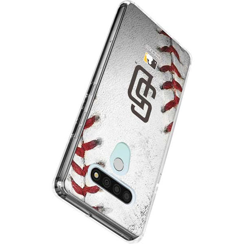 MLB San Diego Padres Game Ball LG Stylo 6 Clear Case