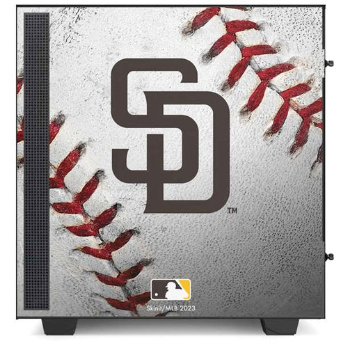 MLB San Diego Padres Game Ball NZXT H510 Compact ATX Mid-Tower Case Skin