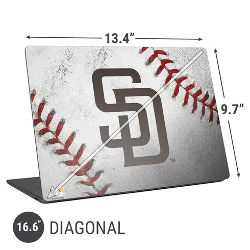 MLB San Diego Padres Game Ball Universal Laptop 16.6in (13.4 x 9.7in) Skin