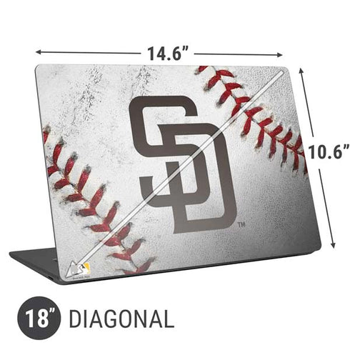 MLB San Diego Padres Game Ball Universal Laptop 18in (14.6 x 10.6in) Skin