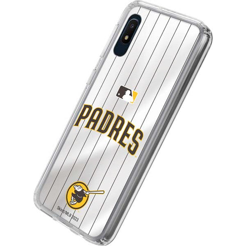 MLB San Diego Padres Home Jersey Galaxy A10e Clear Case
