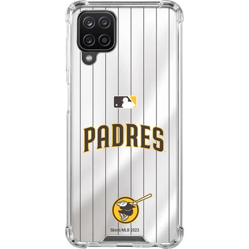 MLB San Diego Padres Home Jersey Galaxy A12 Clear Case