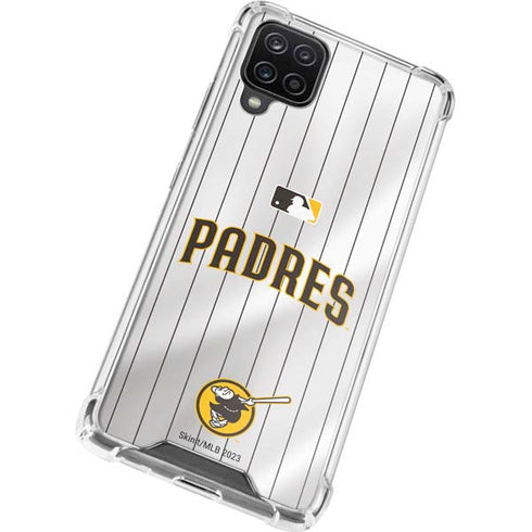 MLB San Diego Padres Home Jersey Galaxy A12 Clear Case