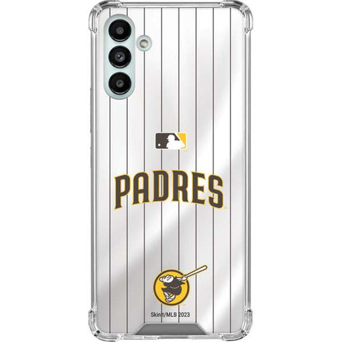 MLB San Diego Padres Home Jersey Galaxy A13 5G Clear Case
