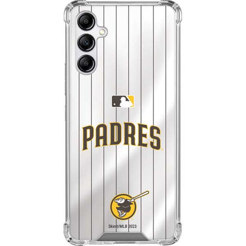 MLB San Diego Padres Home Jersey Galaxy A14 5G Clear Case