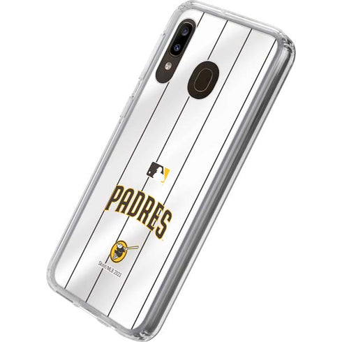 MLB San Diego Padres Home Jersey Galaxy A20 Clear Case
