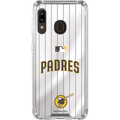 MLB San Diego Padres Home Jersey Galaxy A30 Clear Case