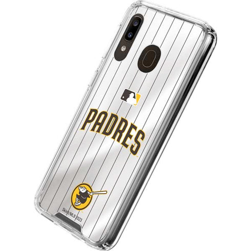 MLB San Diego Padres Home Jersey Galaxy A30 Clear Case