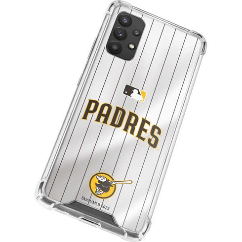 MLB San Diego Padres Home Jersey Galaxy A32 5G Clear Case