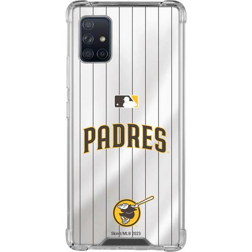 MLB San Diego Padres Home Jersey Galaxy A51 5G Clear Case
