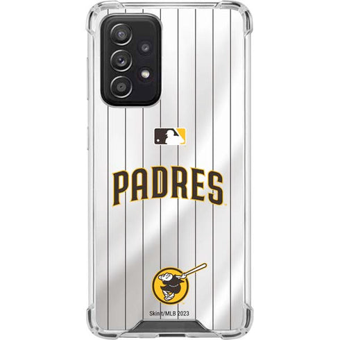 MLB San Diego Padres Home Jersey Galaxy A52 5G Clear Case