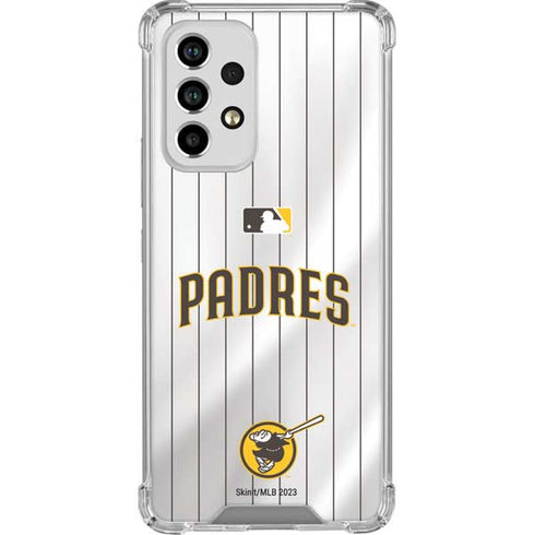 MLB San Diego Padres Home Jersey Galaxy A53 5G Clear Case