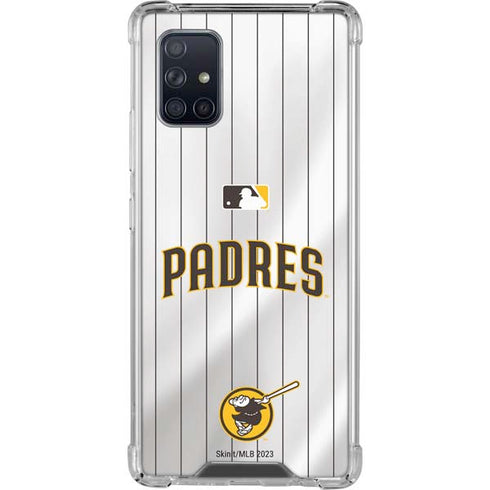 MLB San Diego Padres Home Jersey Galaxy A71 5G Clear Case