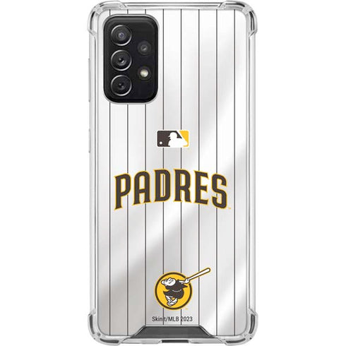MLB San Diego Padres Home Jersey Galaxy A72 5G Clear Case