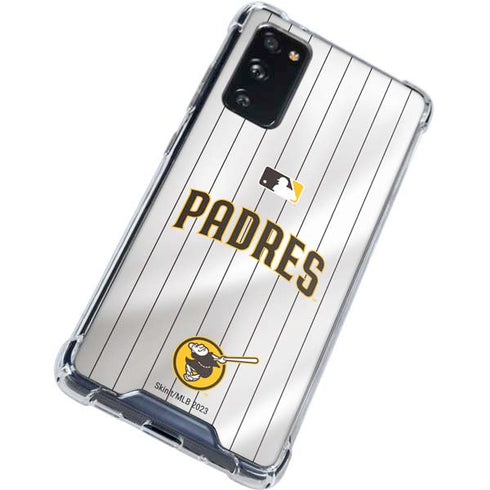 MLB San Diego Padres Home Jersey Galaxy S20 FE Clear Case