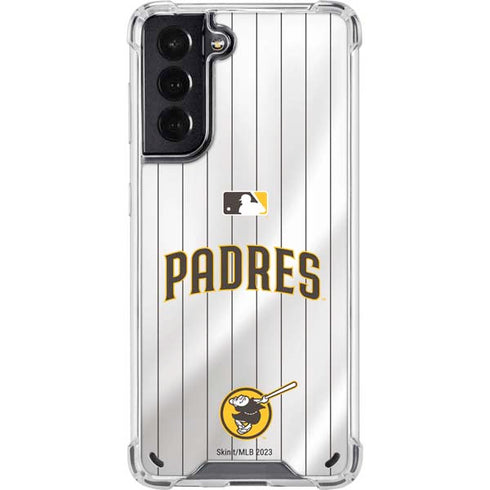 MLB San Diego Padres Home Jersey Galaxy S21 5G Clear Case