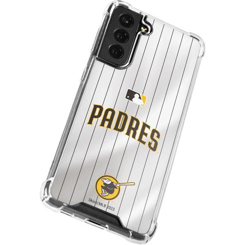 MLB San Diego Padres Home Jersey Galaxy S21 FE Clear Case
