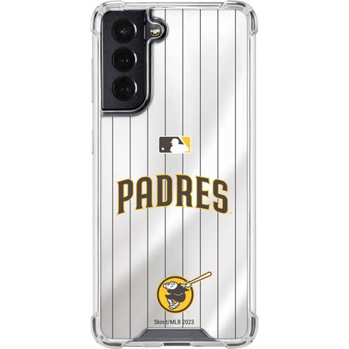 MLB San Diego Padres Home Jersey Galaxy S22 Clear Case