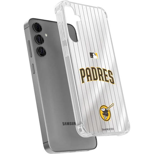 MLB San Diego Padres Home Jersey Galaxy S24 Plus Clear Case