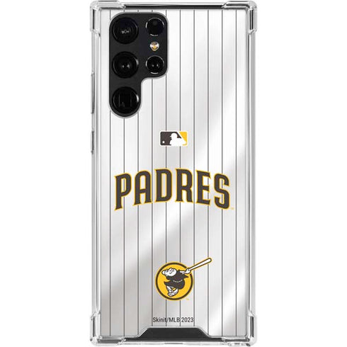 MLB San Diego Padres Home Jersey Galaxy S24 Ultra Clear Case