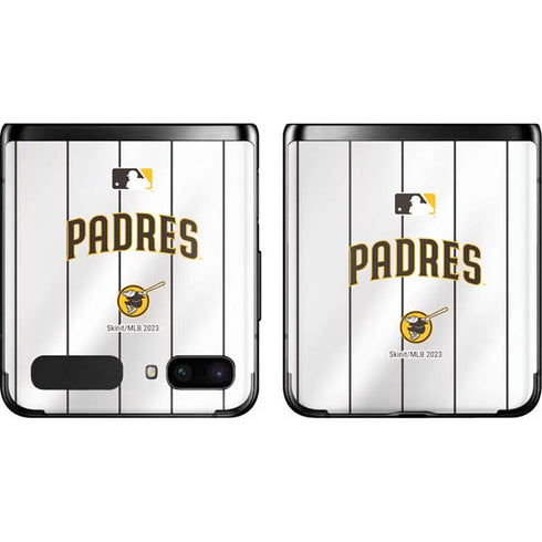 MLB San Diego Padres Home Jersey Galaxy Z Flip Skin