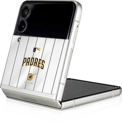 MLB San Diego Padres Home Jersey Galaxy Z Flip3 5G Skin