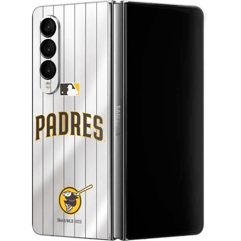 MLB San Diego Padres Home Jersey Galaxy Z Fold4 5G Skin