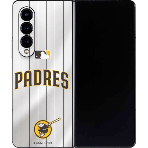 MLB San Diego Padres Home Jersey Galaxy Z Fold4 5G Skin