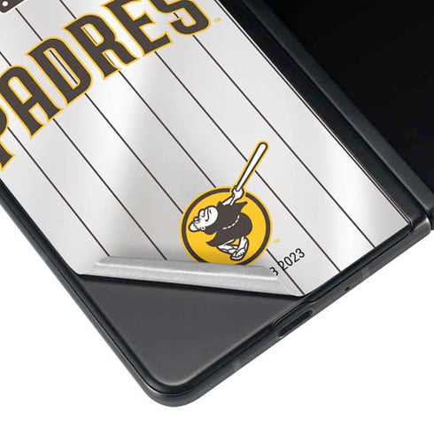 MLB San Diego Padres Home Jersey Galaxy Z Fold4 5G Skin