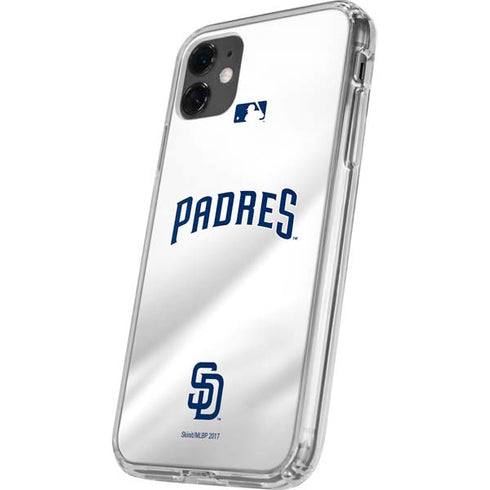 MLB San Diego Padres Home Jersey iPhone 11 Clear Case