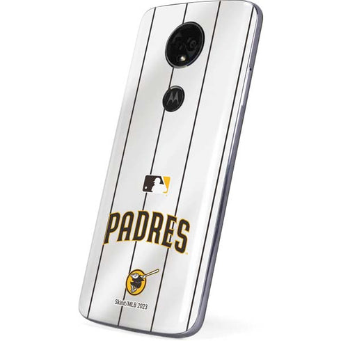 MLB San Diego Padres Home Jersey Moto E5 Plus Skin