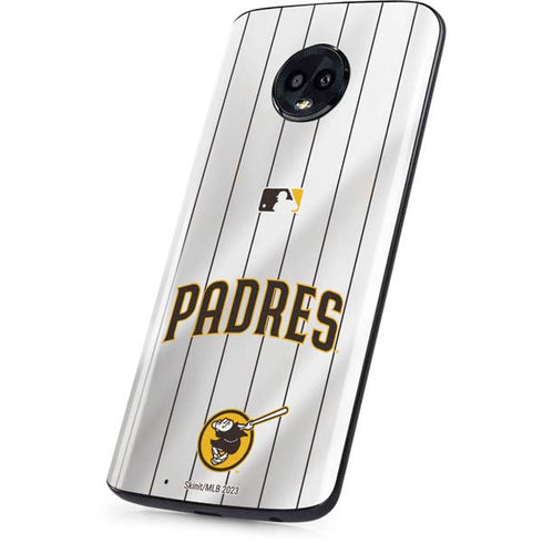 MLB San Diego Padres Home Jersey Moto G6 Skin