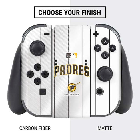 MLB San Diego Padres Home Jersey Nintendo Switch Bundle Skin