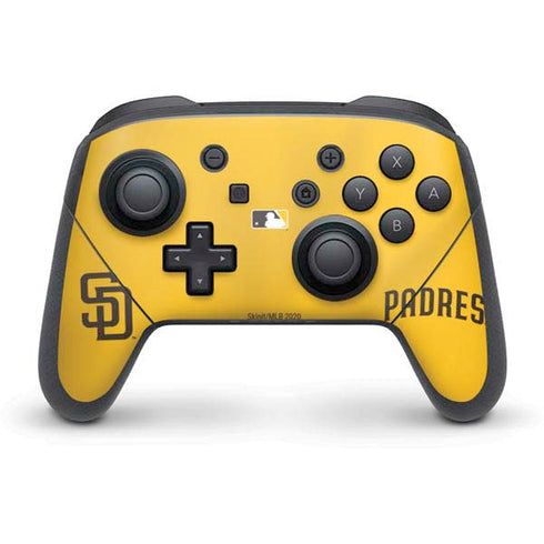 MLB San Diego Padres Home Jersey Nintendo Switch Pro Controller Skin