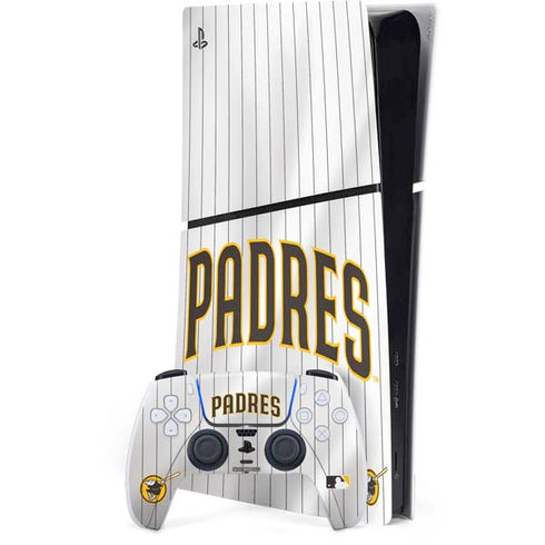 MLB San Diego Padres Home Jersey PS5 Slim Digital Edition Console Skin