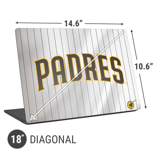 MLB San Diego Padres Home Jersey Universal Laptop 18in (14.6 x 10.6in) Skin
