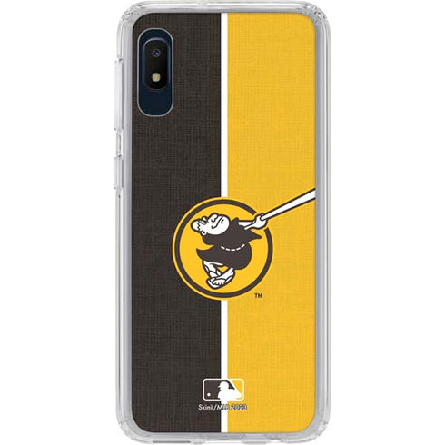 MLB San Diego Padres Split Galaxy A10e Clear Case