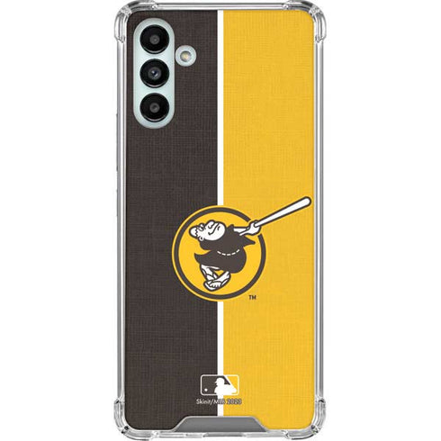 MLB San Diego Padres Split Galaxy A13 5G Clear Case