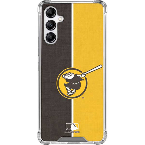 MLB San Diego Padres Split Galaxy A14 5G Clear Case