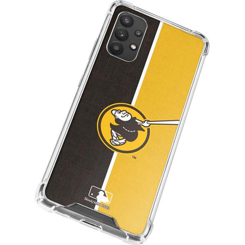 MLB San Diego Padres Split Galaxy A32 5G Clear Case