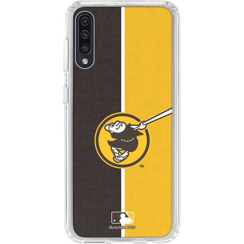 MLB San Diego Padres Split Galaxy A50 Clear Case