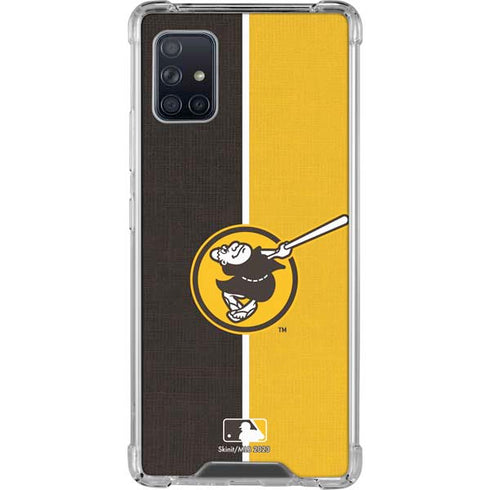 MLB San Diego Padres Split Galaxy A51 5G Clear Case