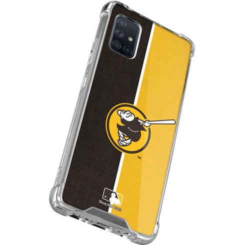 MLB San Diego Padres Split Galaxy A71 5G Clear Case