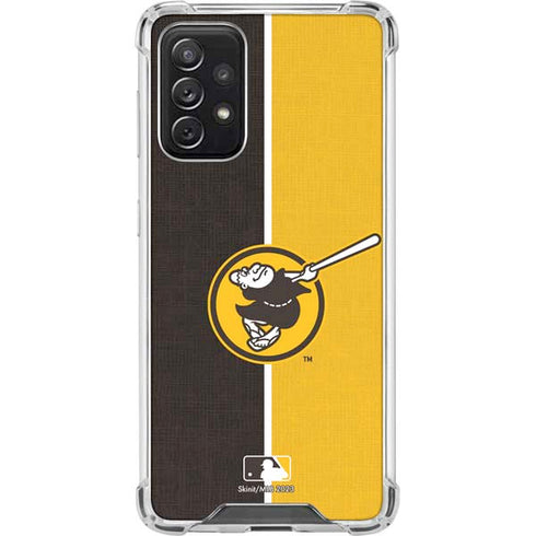 MLB San Diego Padres Split Galaxy A72 5G Clear Case