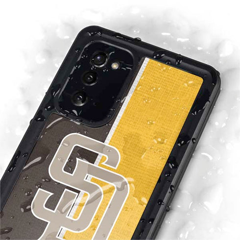MLB San Diego Padres Split Galaxy Note20 5G Waterproof Case
